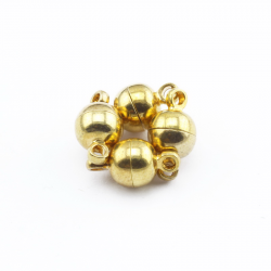 Brass Magnetic Clasps, Golden color, 11.5 mm x 6 mm