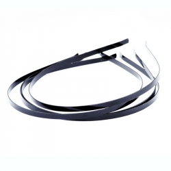 Dzelzs matu stīpiņa, melnā krāsā, iekšejais diametrs: 120~125 mm, platums: 4.5 mm