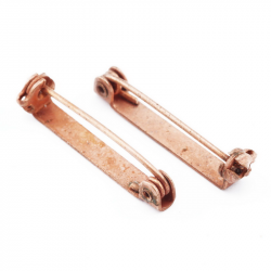 Brooch Pins, Copper color, 25 mm