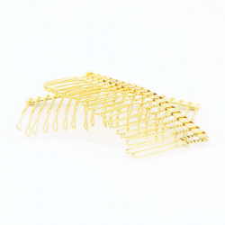 Iron Hair Comb, Golden color, 38 mm x 75 mm