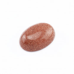 Synthetic Cabochons, Goldsandstone, 18 mm x 13 mm x 5 mm