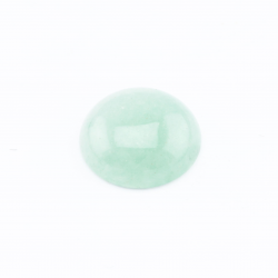 Gemstone Cabochons, Green Aventurine, 14 mm x 6 mm