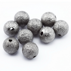 Misiņa pērles, Zvaigžņu putekļi, melnā krāsā, 10 mm