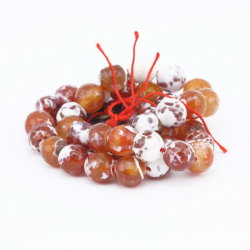 Gemstone Beads, Natural agate, Brownish, 10 mm