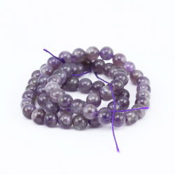 Gemstone Beads, Natural Amethyst, 6 mm