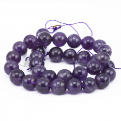Gemstone Beads, Natural Amethyst, 12 mm