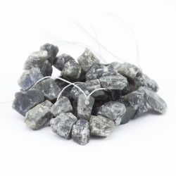 Gemstone Beads, Natural Labradorite Nuggets, 11~26 mm x 8~20 mm x 4~13 mm