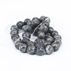 Gemstone Beads, Natural Electroplated Labradorite, 10 mm