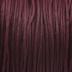 Waxed Cotton Cord, Purple, Thickness: 1.0 mm