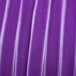 Velvet Ribbon, Purple, Width: 10 mm