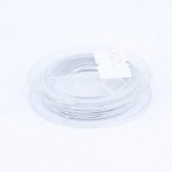 Tiger Tail Wire Spool, White color, Thickness: 0.38 mm, Length: 10 m