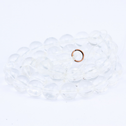 Gemstone Beads, Natural quartz crystal, 10 mm