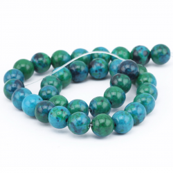 Gemstone Beads, Natural Chrysocolla, 12 mm