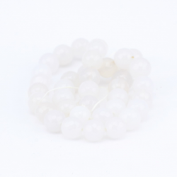 Akmens pērles, dabīgs ahāts, 10 mm