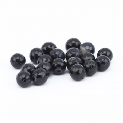 Gemstone Beads, Natural agate, Black, 10 mm
