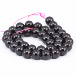 Gemstone Beads, Natural Garnet, 10 mm