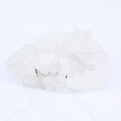 Akmens pērles, dabīgs kvarca kristāls, 6~15 mm x 12~16 mm