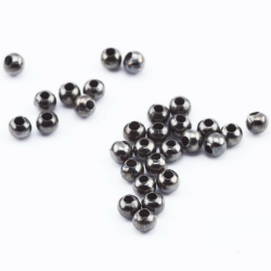 Dzelzs bumbiņas, melnā krāsā, 3 mm x 3 mm (50 gabali)