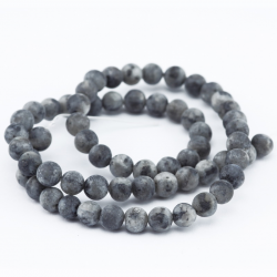 Gemstone Beads, Natural Labradorite, Frosted,  6 mm