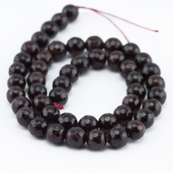 Gemstone Beads, Natural Garnet, 8 mm