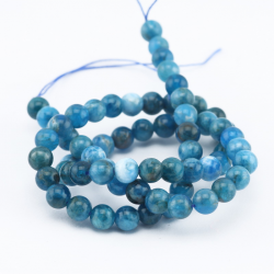 Gemstone Beads, Natural Apatite, 6 mm