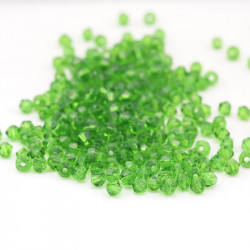 Stikla pērles, zaļas, 4 mm