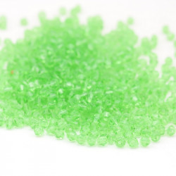 Glass Beads, Green, 4 mm