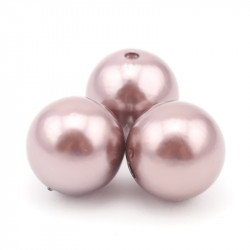 Akrila pērles, brūnas, 20 mm