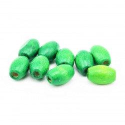 Koka pērles, zaļas, 8 mm x...