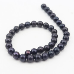 Keshi pērles, melnas, 11~13 mm